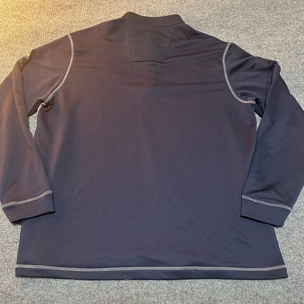 Tampa Bay Lighting Mens Pullover Quarter Zip Adidas Blue XL Top Longsleeve - Picture 2 of 6